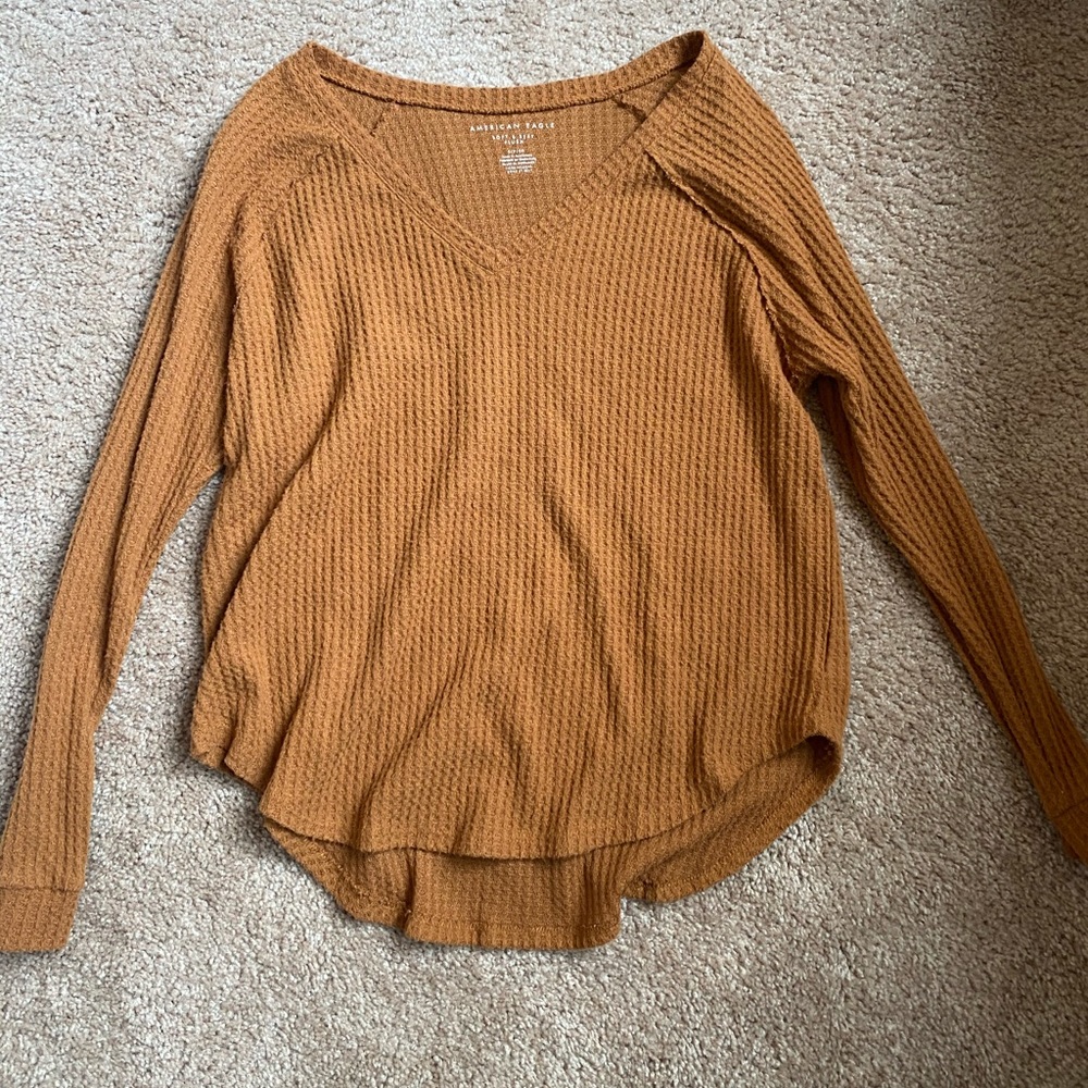 American Eagle Waffle Shirt